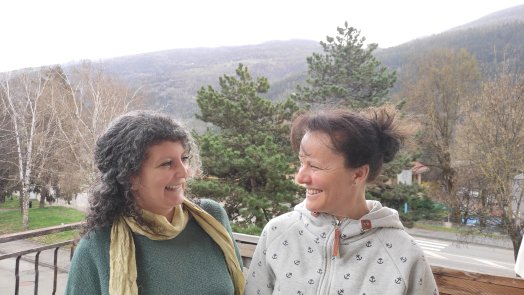 Sabrina Boukazzoula et Carine Serpollet, en charge de Solaris Aime